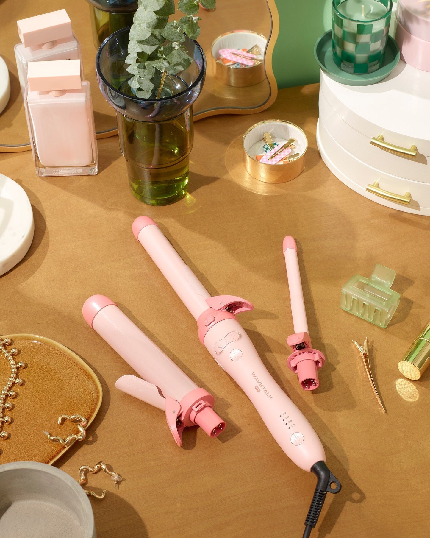 Pro Rotating Curling Iron Set